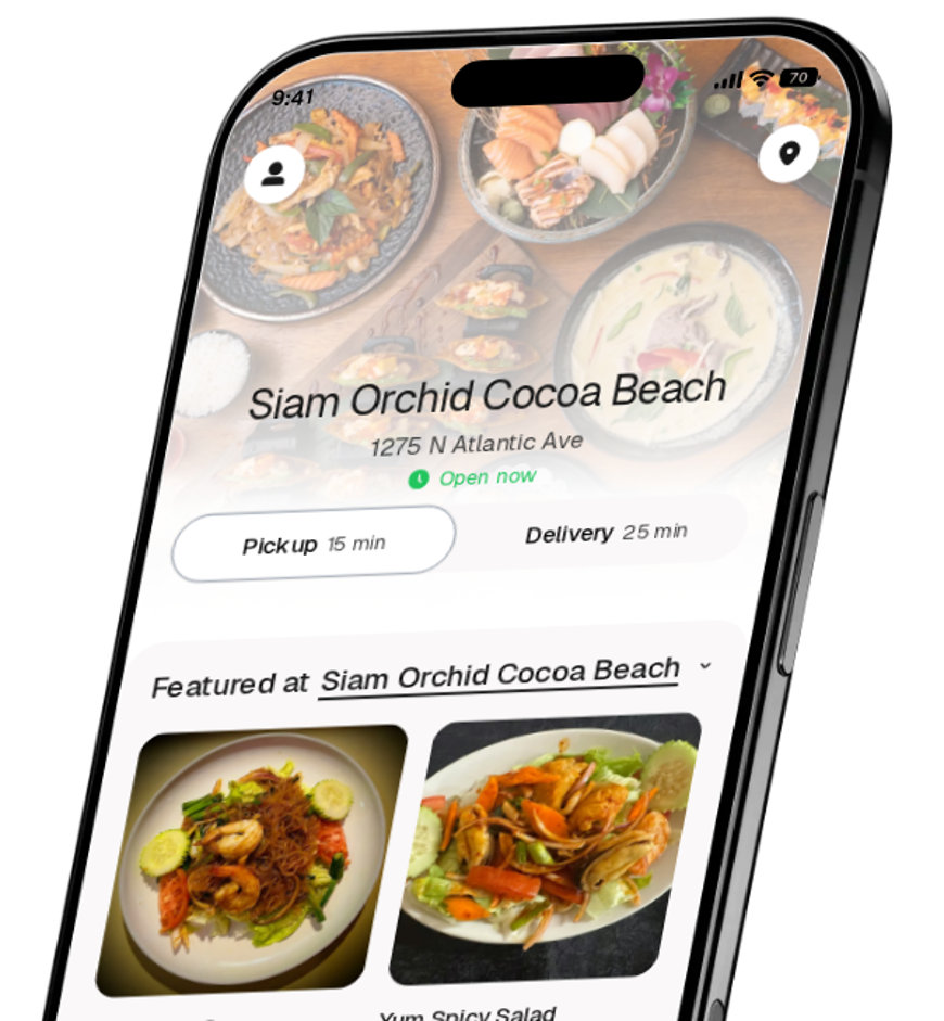 Siam Orchid Cocoa Beach app preview