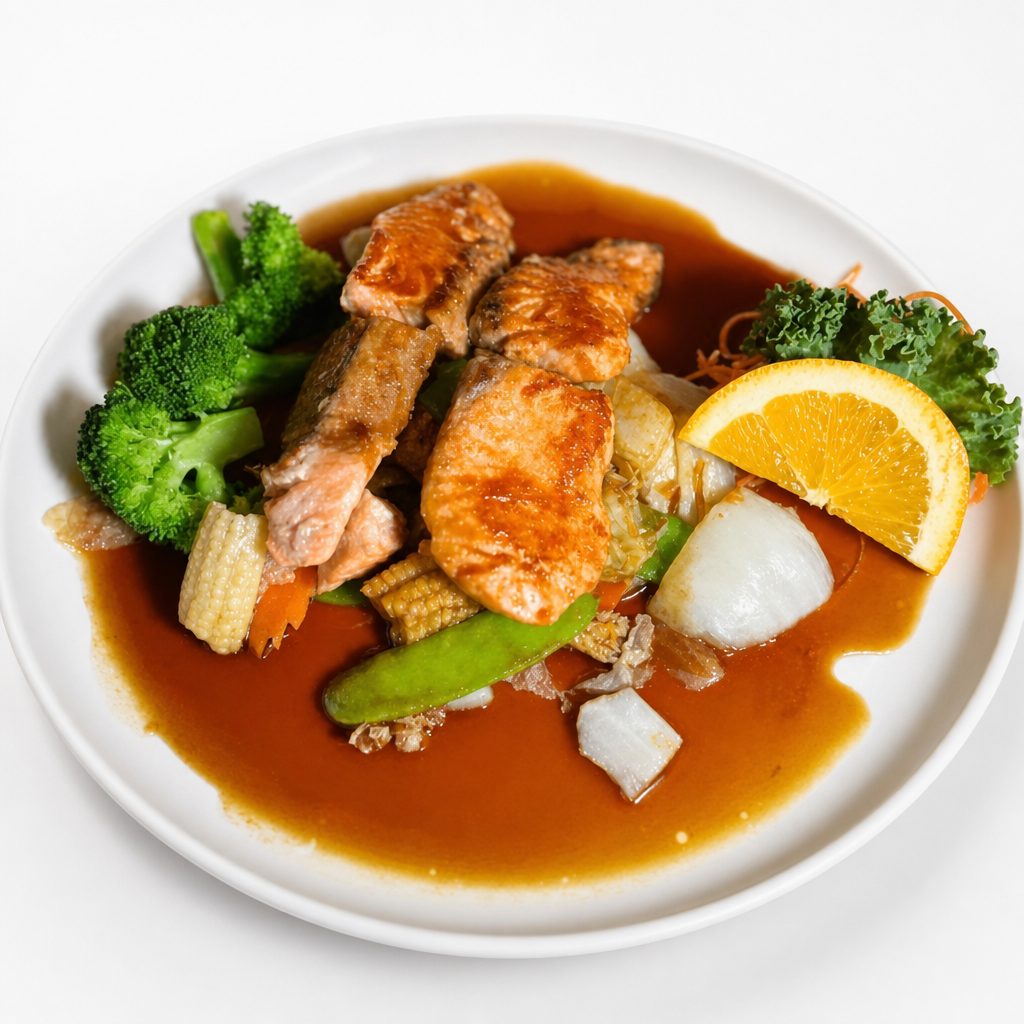 Salmon Teriyaki.