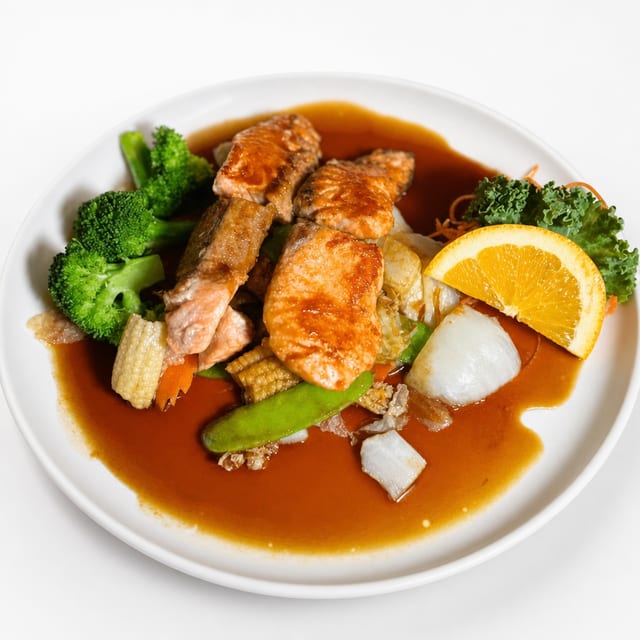 Salmon Teriyaki.