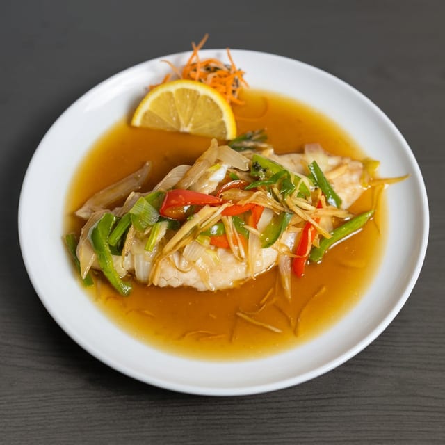 Steamed Fish.