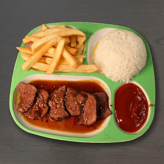 Kid Steak Teriyaki.