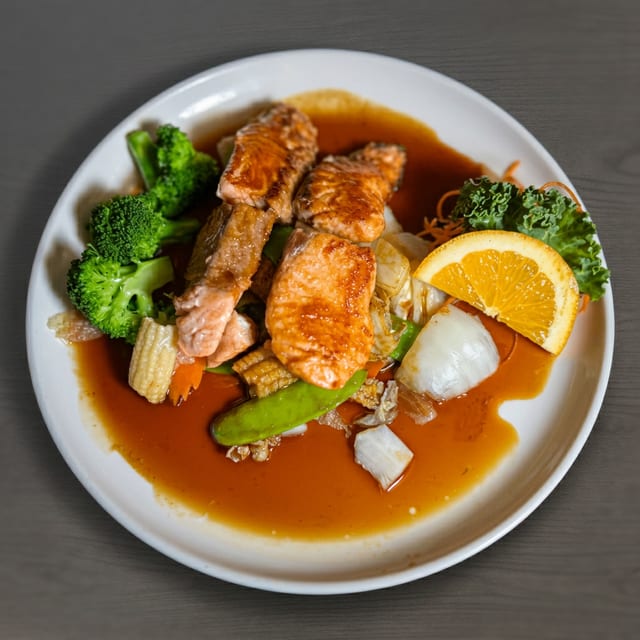 Salmon Teriyaki.